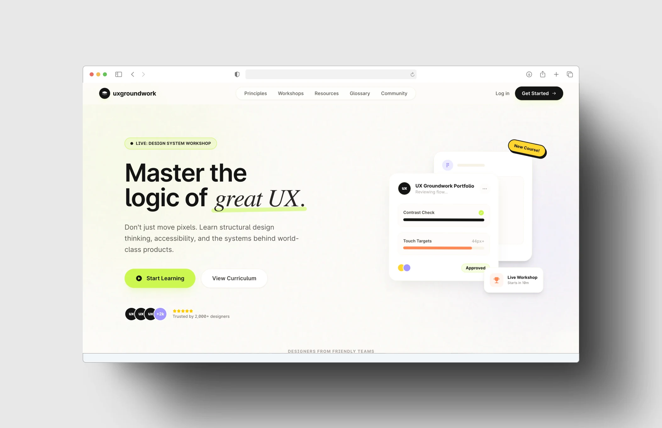 A responsive product website interface and design system by Artifakts